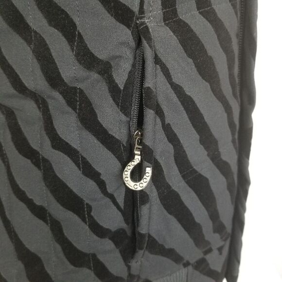 Ariat‎ Black Zebra Print Zip-Front Vest - Picture 5 of 12